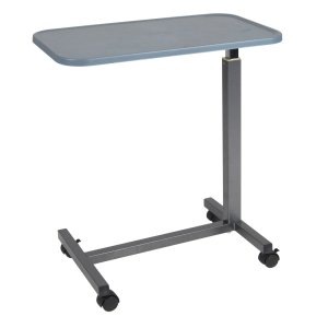 Drive Medical Overbed Table, Plastic Top, Pack of 1, 13069